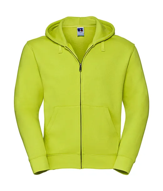  Men's Authentic Zipped Hood - Russell  Lime