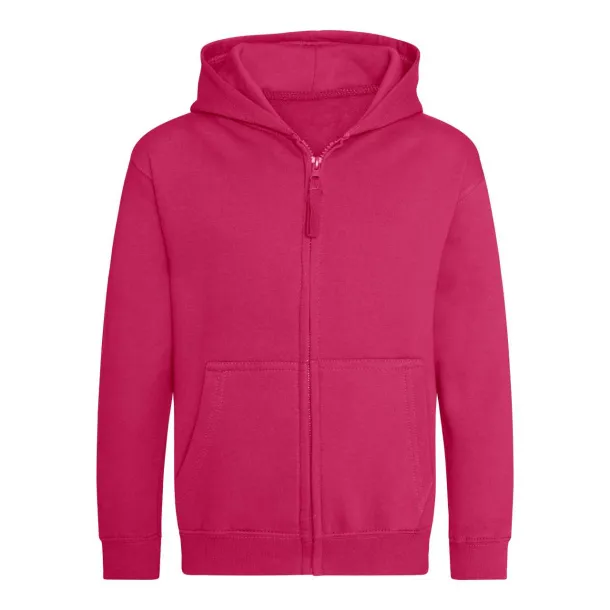  Dječja hoodie s patentom - 280 g/m² - Just Hoods Hot Pink