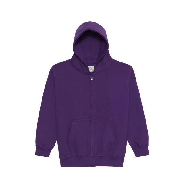  Dječja hoodie s patentom - 280 g/m² - Just Hoods Ljubičasta