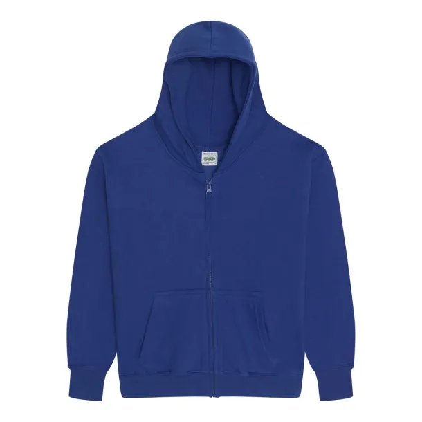  Dječja hoodie s patentom - 280 g/m² - Just Hoods Kraljevski plava