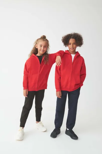  Dječja hoodie s patentom - 280 g/m² - Just Hoods Kelly zelena