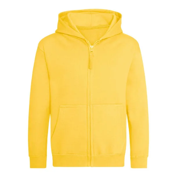  Dječja hoodie s patentom - 280 g/m² - Just Hoods Sun Yellow