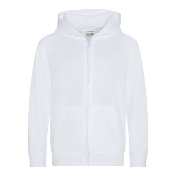  Dječja hoodie s patentom - 280 g/m² - Just Hoods Bijela