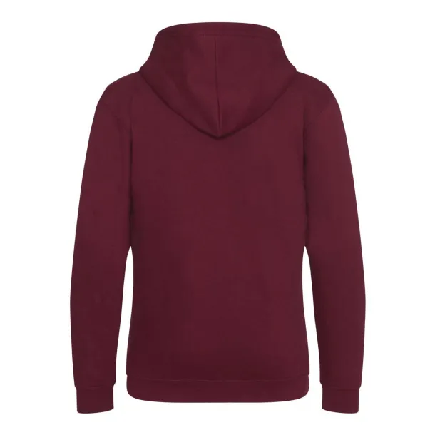  Dječja hoodie s patentom - 280 g/m² - Just Hoods burgundac