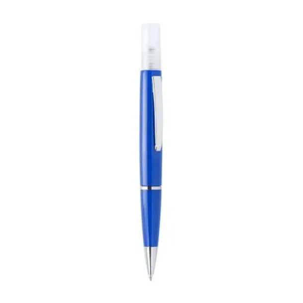  Ball pen with atomizer and cap blue