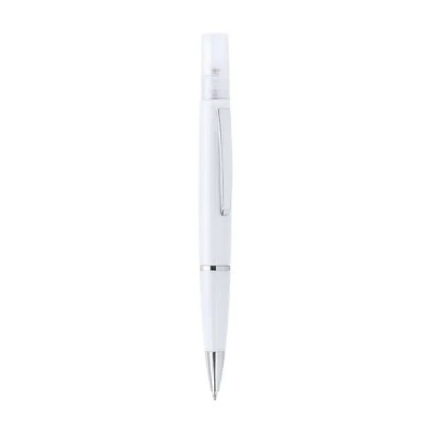  Ball pen with atomizer and cap white