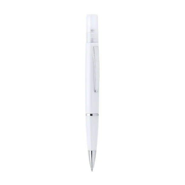  Ball pen with atomizer and cap white