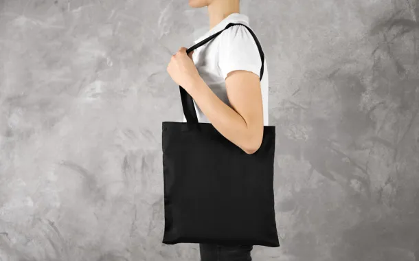 Colote Plus cotton shopping bag, 140 g/m² Black