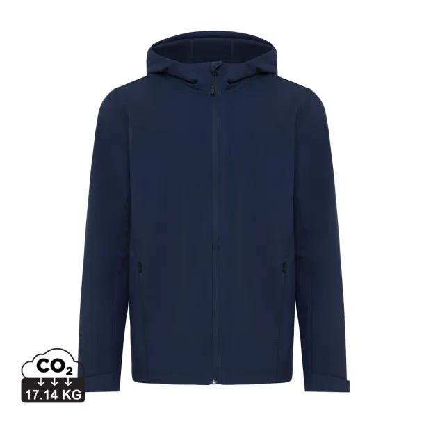  Iqoniq Makalu men recycled polyester soft shell jacket - iqoniq navy