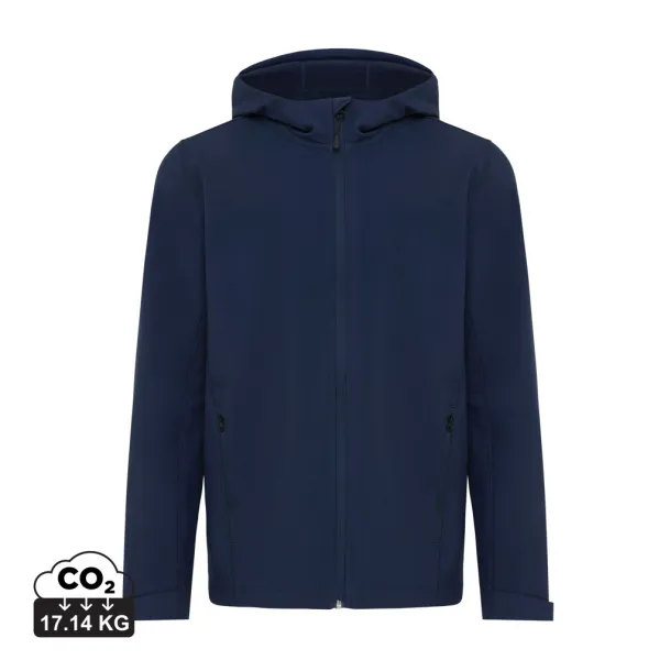  Iqoniq Makalu men recycled polyester soft shell jacket - iqoniq navy