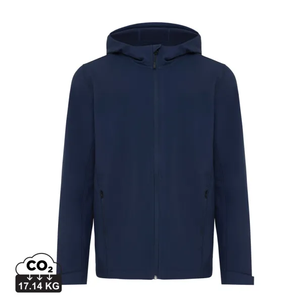  Iqoniq Makalu men recycled polyester soft shell jacket - iqoniq navy