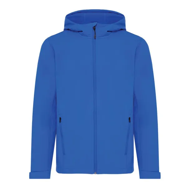  Iqoniq Makalu men recycled polyester soft shell jacket - iqoniq blue 