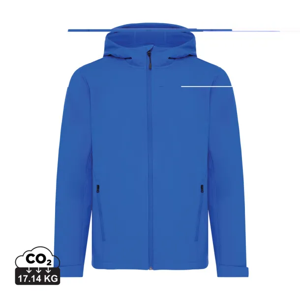  Iqoniq Makalu men recycled polyester soft shell jacket - iqoniq blue 