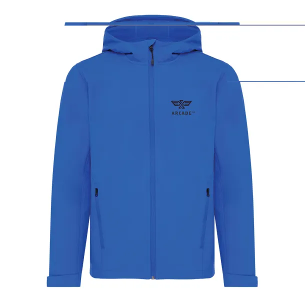  Iqoniq Makalu muška softshell jakna od recikliranog poliestera - iqoniq blue 