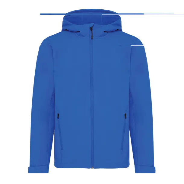  Iqoniq Makalu men recycled polyester soft shell jacket - iqoniq blue 