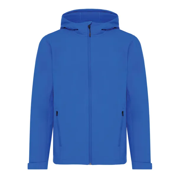  Iqoniq Makalu men recycled polyester soft shell jacket - iqoniq blue 