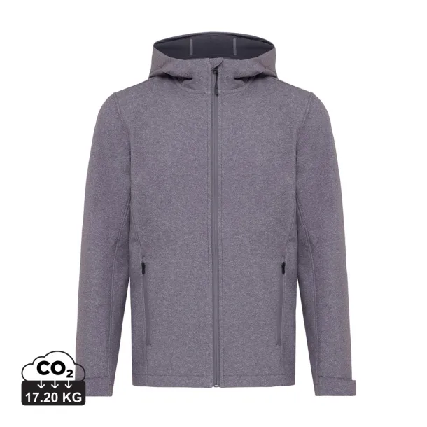  Iqoniq Makalu muška softshell jakna od recikliranog poliestera - iqoniq vulcano heather grey