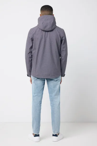  Iqoniq Makalu men recycled polyester soft shell jacket - iqoniq vulcano heather grey