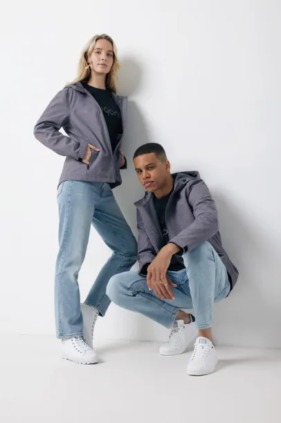  Iqoniq Makalu men recycled polyester soft shell jacket - iqoniq vulcano heather grey