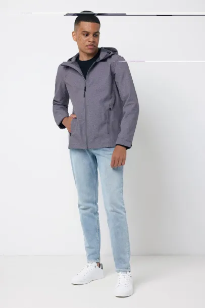  Iqoniq Makalu muška softshell jakna od recikliranog poliestera - iqoniq vulcano heather grey