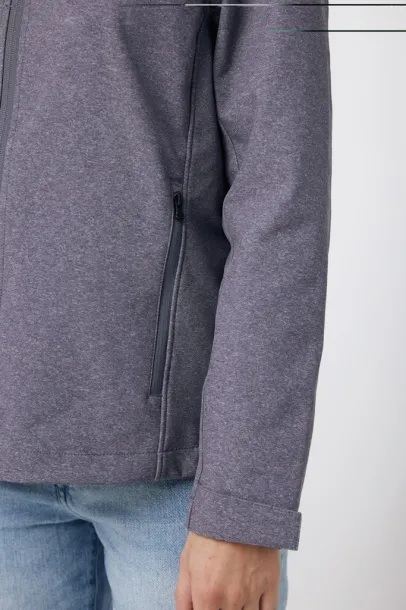  Iqoniq Makalu muška softshell jakna od recikliranog poliestera - iqoniq vulcano heather grey