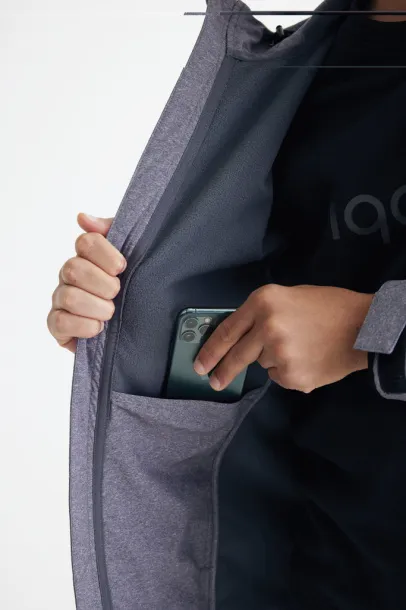  Iqoniq Makalu men recycled polyester soft shell jacket - iqoniq vulcano heather grey