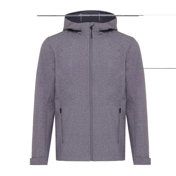  Iqoniq Makalu muška softshell jakna od recikliranog poliestera - iqoniq vulcano heather grey