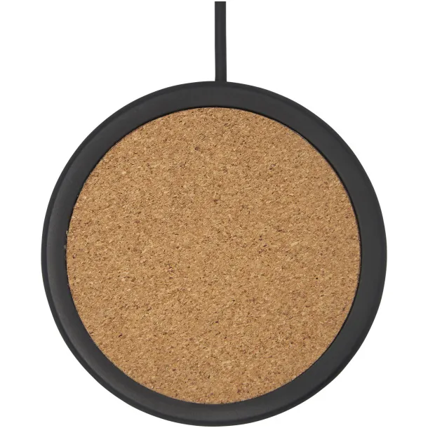 Kivi 10W limestone/cork wireless charging pad - Unbranded Solid black Natural