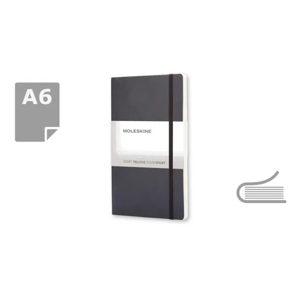  MOLESKINE Notebook approx. A6 Crna