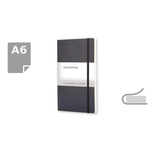 MOLESKINE Notebook approx. A6 Crna