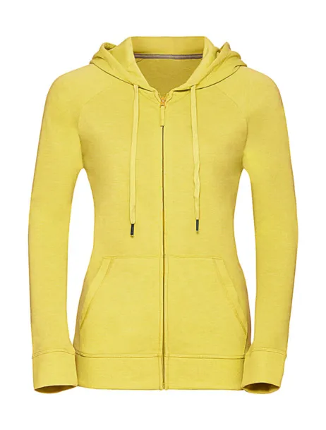  Ladies' HD Zipped Hood Sweat - Russell  Yellow Marl