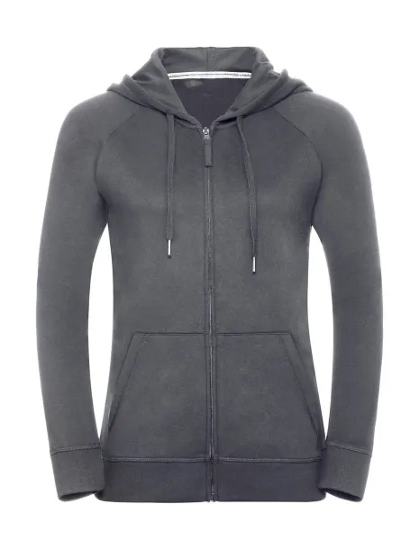  Ladies' HD Zipped Hood Sweat - Russell  Convoy Grey