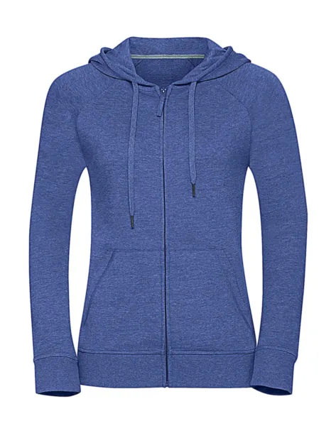  Ladies' HD Zipped Hood Sweat - Russell  Blue Marl