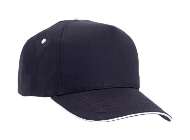 Five baseball cap Black