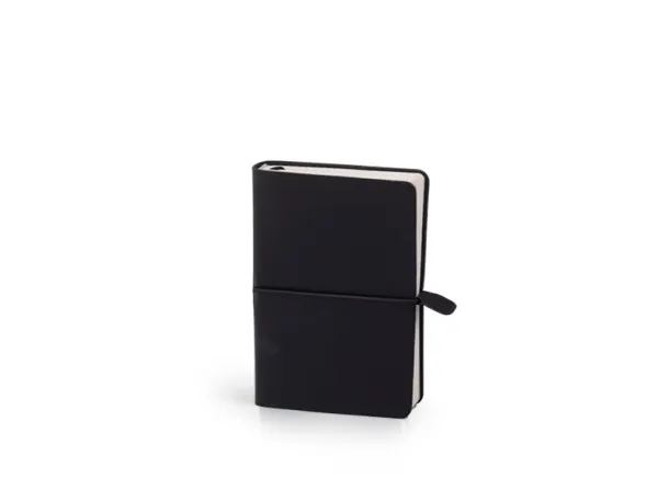 PORTOFINO FLEXY A6 notebook with horizontal elastic band  Black