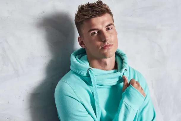  Hoodica s dekorativnim ovratnikom, 330 g/m2 - Just Hoods Peppermint