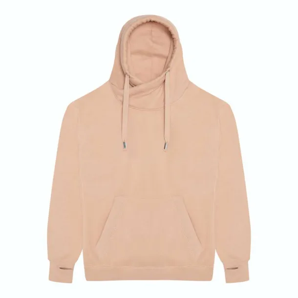  CROSS NECK HOODIE - Just Hoods Nude