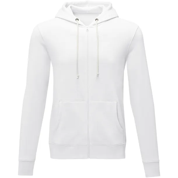 Theron men’s full zip hoodie - Elevate Essentials White