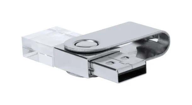 Horiox 16GB USB flash drive Transparent Silver