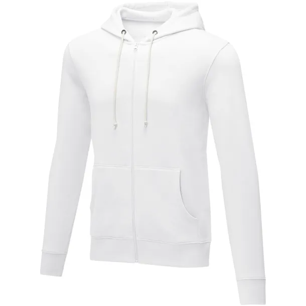 Theron men’s full zip hoodie - Elevate Essentials White