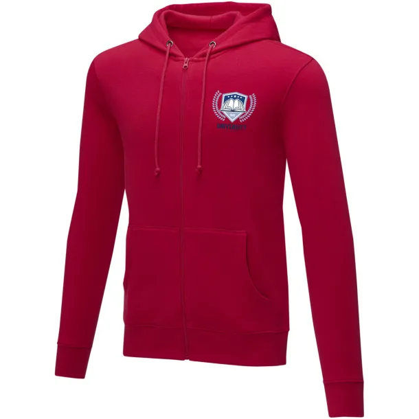 Theron men’s full zip hoodie - Elevate Essentials Red