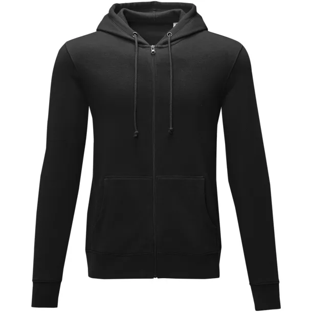 Theron men’s full zip hoodie - Elevate Essentials Solid black