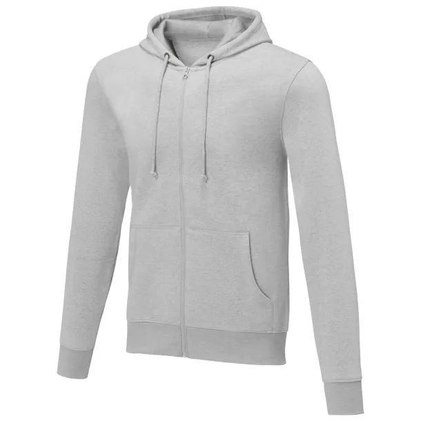 Theron men’s full zip hoodie - Elevate Essentials Heather grey