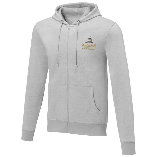 Theron men’s full zip hoodie - Elevate Essentials Heather grey