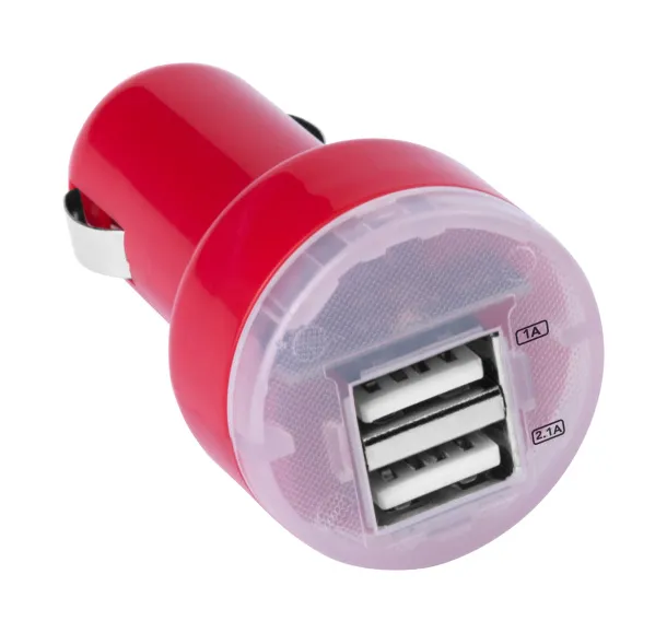 Denom USB car charger Red