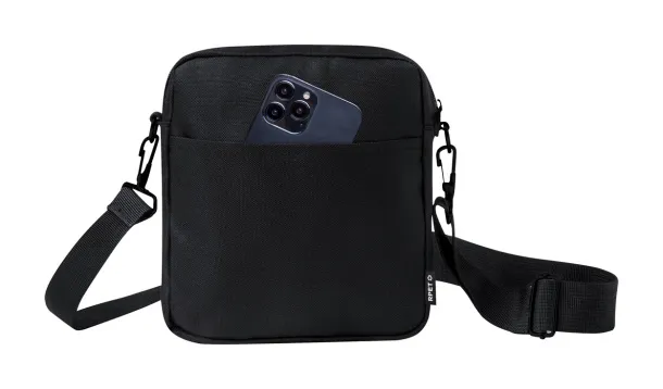 Simun RPET shoulder bag Black