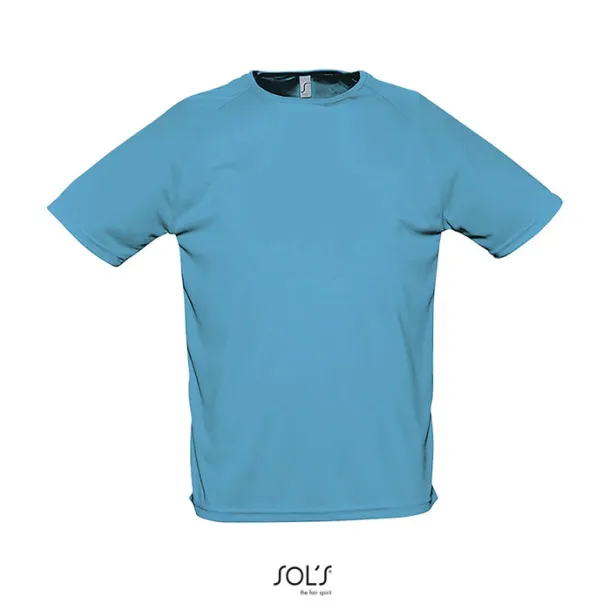 SPORTY MEN TSHIRT-140g Aqua