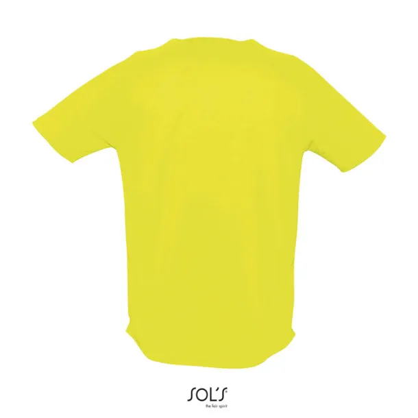 SPORTY MEN TSHIRT-140g Neon yellow