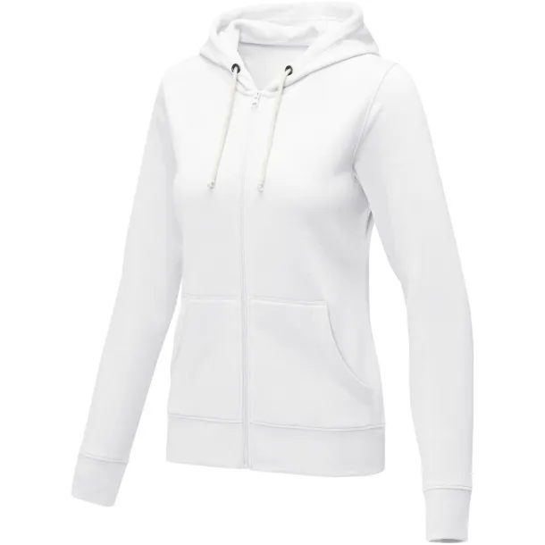 Theron women’s full zip hoodie - Elevate Essentials White