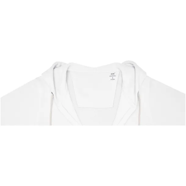 Theron women’s full zip hoodie - Elevate Essentials White